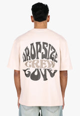 HEAVY OVERSIZE CREW LOVE T-SHIRT COCONUT MILK