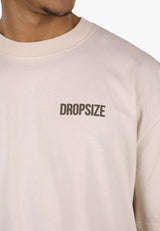 HEAVY OVERSIZE HUSTLE CLUB CIRCLE COCONUT MILK