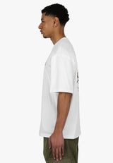 HEAVY OVERSIZE ORANGE LEMONADE T-SHIRT CREAM WHITE