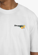 HEAVY OVERSIZE ORANGE LEMONADE T-SHIRT CREAM WHITE