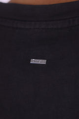 HEAVY OVERSIZE POCKET T-SHIRT ACID WASHED BLACK