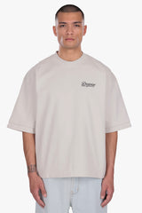 HEAVY OVERSIZE DOUBLE ARM T-SHIRT LIGHT GREY