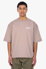 HEAVY OVERSIZE DOUBLE ARM T-SHIRT SIMPLY TAUPE