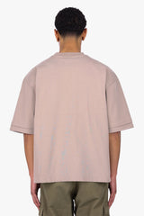 HEAVY OVERSIZE DOUBLE ARM T-SHIRT SIMPLY TAUPE