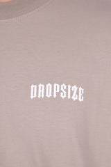 HEAVY OVERSIZE BIG PRINT T-SHIRT SIMPLY TAUPE