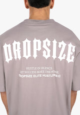 HEAVY OVERSIZE BIG PRINT T-SHIRT DRIFTWOOD