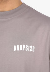 HEAVY OVERSIZE BIG PRINT T-SHIRT DRIFTWOOD