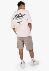 HEAVY OVERSIZE DPSZE DEPARTMENT T-SHIRT COCONUT MILK