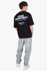 HEAVY OVERSIZE DPSZE DEPARTMENT T-SHIRT BLACK