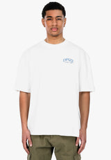 HEAVY OVERSIZE DPSZE BACKPRINT T-SHIRT CREAM WHITE
