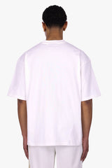 SIDE RIB T-SHIRT CREAM WHITE