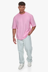 HEAVY OVERSIZE EMBO T-SHIRT PINK