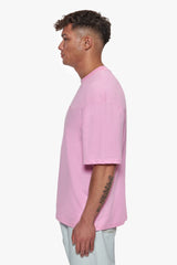 HEAVY OVERSIZE EMBO T-SHIRT PINK
