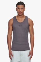 RIB TANK TOP GREY