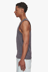 RIB TANK TOP GREY