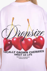 HEAVY OVERSIZE CHERRIES T-SHIRT WHITE