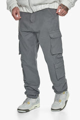 DOUBLE POCKET CARGO PANT GREY