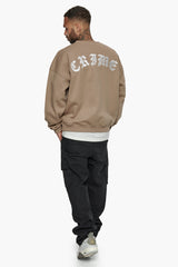 HEAVY CRIME CREWNECK SWEATER SILVER MINK