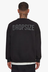 HEAVY OVERSIZE HD PRINT SWEATER BLACK