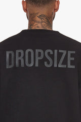 HEAVY OVERSIZE HD PRINT SWEATER BLACK