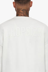 HEAVY OVERSIZE HD PRINT SWEATER CREAM