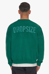 HEAVY OVERSIZE HD PRINT SWEATER GREEN
