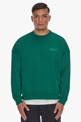 HEAVY OVERSIZE HD PRINT SWEATER GREEN