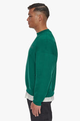 HEAVY OVERSIZE HD PRINT SWEATER GREEN
