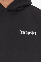 HEAVY OVERSIZE EMBO HOODIE BLACK