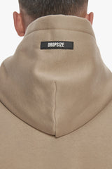 HEAVY OVERSIZE RUBBER PATCH HOODIE WEATHERED TEAK