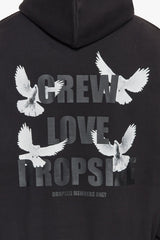 HEAVY OVERSIZE CARRYING DOVE HOODIE BLACK
