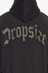HEAVY BACKLOGO HOODIE BLACK / CHOCOLATE