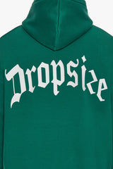 HEAVY BACKLOGO HOODIE GREEN / WHITE