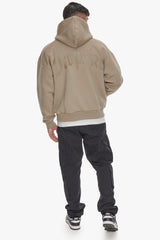 HEAVY BACKLOGO HOODIE WEATHERED TEAK
