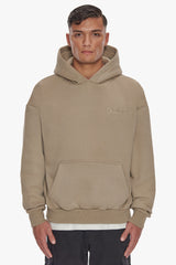 HEAVY BACKLOGO HOODIE WEATHERED TEAK