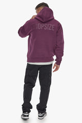 HEAVY OVERSIZE HD PRINT HOODIE GRAPE
