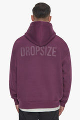 HEAVY OVERSIZE HD PRINT HOODIE GRAPE