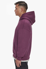 HEAVY OVERSIZE HD PRINT HOODIE GRAPE