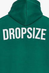 HEAVY OVERSIZE HD PRINT HOODIE GREEN / WHITE