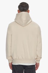 HEAVY OVERSIZE EMBO HOODIE COCONUT MILK
