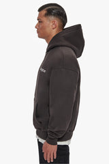 HEAVY OVERSIZE PRAYING ANGEL HOODIE WASHED BLACK
