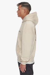HEAVY OVERSIZE BROKEN HEART HOODIE COCONUT MILK