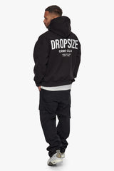 HEAVY OVERSIZE CRIME CLUB HOODIE BLACK