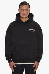 HEAVY OVERSIZE BUILDING OF LEGENDS HOODIE BLACK