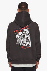 HEAVY OVERSIZE LIVE LIFE HOODIE WASHED BLACK