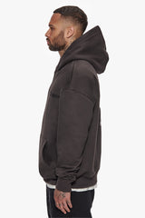 HEAVY OVERSIZE LIVE LIFE HOODIE WASHED BLACK