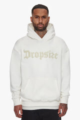 HEAVY OVERSIZE FROTTEE EMBO HOODIE CREAM