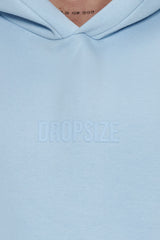 HEAVY OVERSIZE CENTER HD HOODIE BABY BLUE