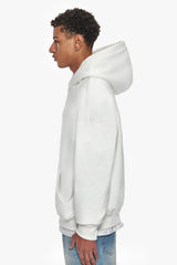 HEAVY OVERSIZE CENTER HD HOODIE CREAM WHITE