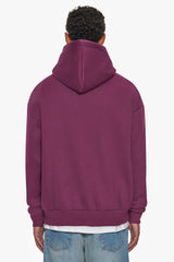 HEAVY OVERSIZE CENTER HD HOODIE GRAPE WINE